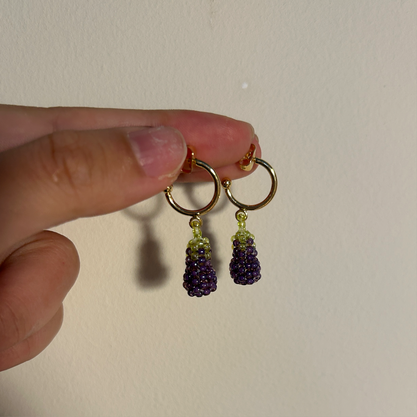 Eggplants earrings