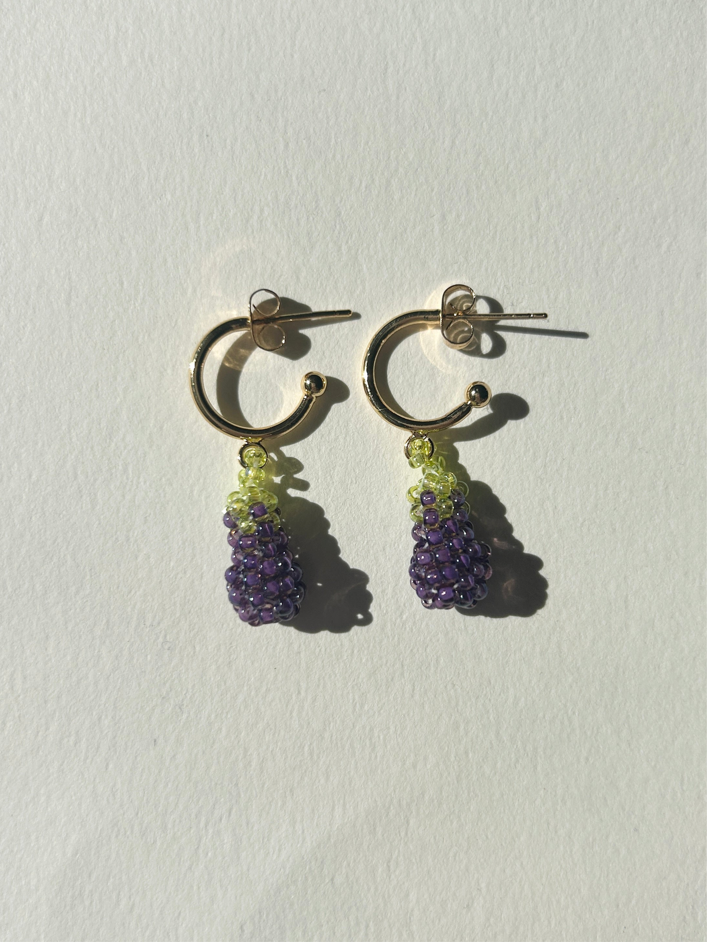 Eggplants earrings